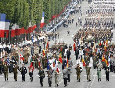 Bastille day military parade
