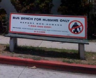 Funny Bus Bench