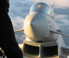 Typhoon approaches C-130