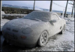 Will Guy's funny pictures frozen car