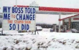 Change stupid sign