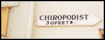 funny chiropodists feet