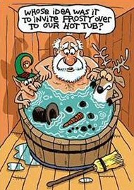 funny santa claus cartoons