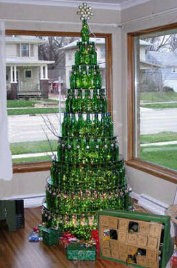 Beer Bottle Christmas Tree