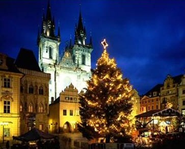 Christmas Tree Lights Prague