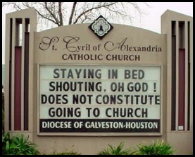 Church Story - Thought provoking sign