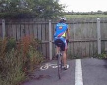 Cycle route peters out