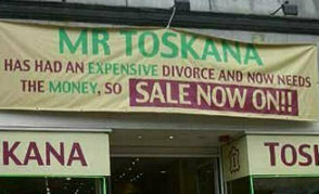 Mr Toskana has had an expensive divorce and now needs the money SALE NOW ON!!