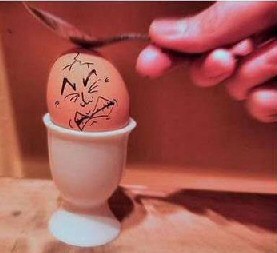 Cracked Easter Eggs