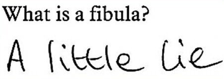 Fibula - A little lie