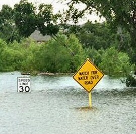 Funny flood signs