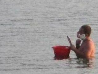 Shaving in a flood