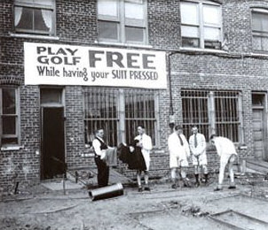 Play golf FREE - While having your suit pressed.