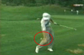 Golf pro trick shot catch