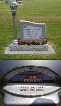 Grave Meter Graveyard humor