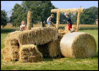 Funny Straw Tractor