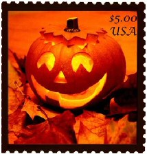 American Halloween Postage Stamp 2009