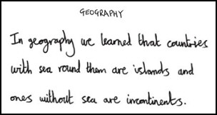 Geography schoolboy howlers