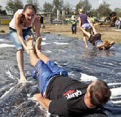 Husband Dragging Competition