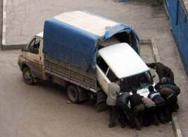 Lada car transporter