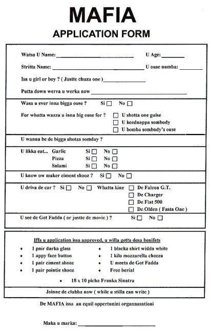 Boys Night Out - Funny Application Form - Funny Jokes Boys Night Out - Funny Application Form - Funny Jokes