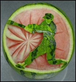 Watermelon sculpture