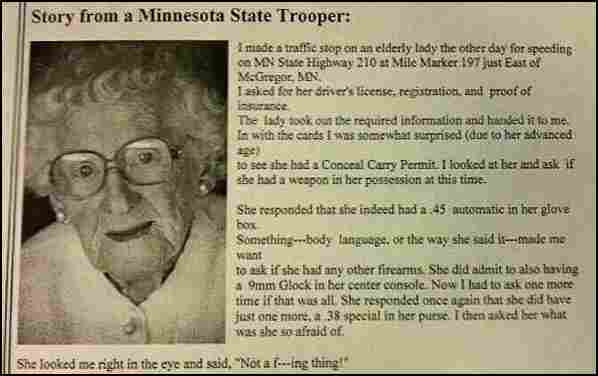 Minnesota Trooper Stops Granny