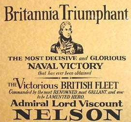 Admiral Lord Nelson 21st October Trafalgar Day