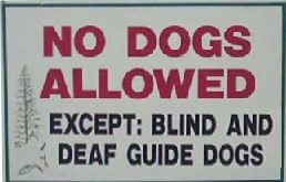 Funny Picture Dog Sign