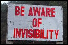 Invisibility - Silly Sign