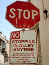 No Stopping in Alley