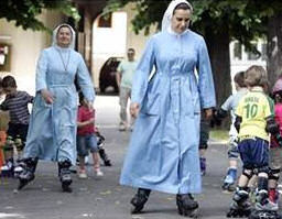 Nuns get their skates on
