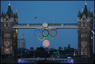 London Olympics 2012 Bridge over the moon