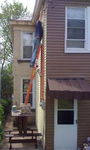 Dangerous outside painter