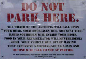 Do not Park Here - Or Else
