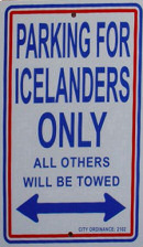 Parking Icelanders only