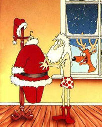 funny santa claus cartoons