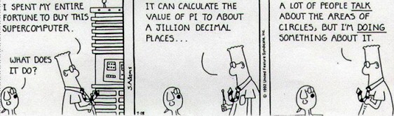 Pi Day Jokes - Dilbert