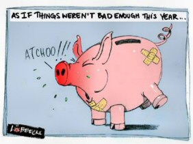 Swine Flu piggy bank