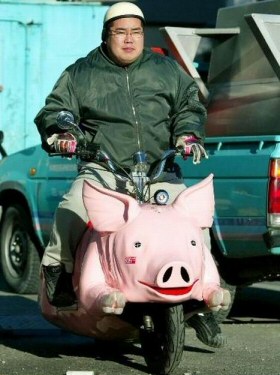 Funny Pictures. Swine Flu - Pigmobile