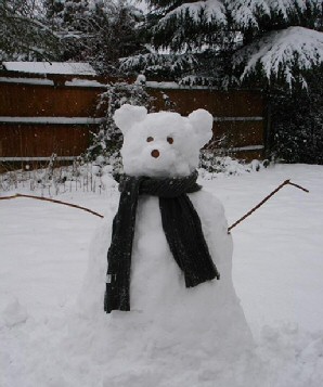 Polar Bear Snowman