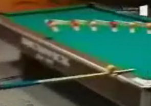 Pool and dominoes trick
