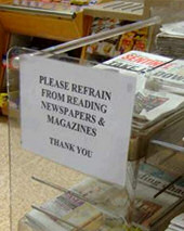 Please Refrain from reading the newspapers