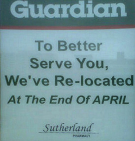 Relocate end of April