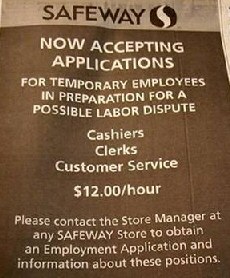 Job at Safeway?