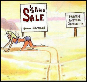 Woman Funny Picture - The Sales