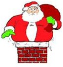 When Santa got stuck up the chimney