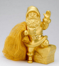 Ginza Tanaka's pure gold santa claus