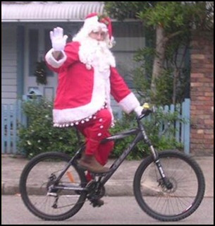 Santa Push Bike