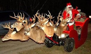 Funny Santa Sleigh 